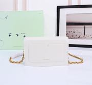 Okify Off White Jitney 0.5 Wallet In White With Gold Buckle 19x12x5cm - 3