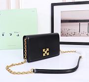 Okify Off White Jitney 0.5 Wallet In Black With Gold Buckle 19x12x5cm - 4