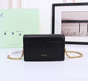 Okify Off White Jitney 0.5 Wallet In Black With Gold Buckle 19x12x5cm - 3