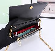 Okify Off White Jitney 0.5 Quote Black Shoulder Bag Cash Inside Gold Buckle 19x12x5 cm - 3