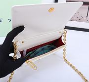 Okify Off White Jitney 0.5 Quote White Shoulder Bag Cash Inside Gold Buckle 19x12x5 cm - 4