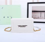 Okify Off White Jitney 0.5 Quote White Shoulder Bag Virgil Was Here Black Buckle 19x12x5 cm - 3