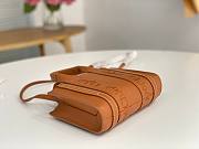 Okify Chloe Mini Woody Tote Bag in Caramel 20x14x6cm - 4