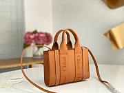 Okify Chloe Mini Woody Tote Bag in Caramel 20x14x6cm - 3