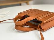 Okify Chloe Mini Woody Tote Bag in Caramel 20x14x6cm - 2