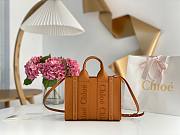 Okify Chloe Small Woody Tote Bag in Caramel 26x20x8cm - 1