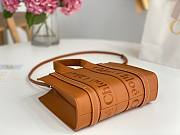 Okify Chloe Small Woody Tote Bag in Caramel 26x20x8cm - 3