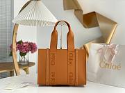 Okify Chloe Medium Woody Tote Bag in Caramel 37x26x12cm - 1