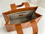 Okify Chloe Medium Woody Tote Bag in Caramel 37x26x12cm - 4