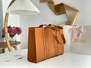 Okify Chloe Large Woody Tote Bag in Caramel 45x33x13cm - 4