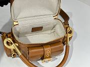 Okify Chloe Small Camera Multipocket Bag In Brown 25x12x12cm - 4