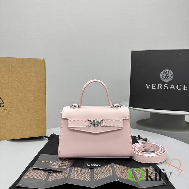 Okify Versace Medusa 95 Small Handbag In Light Pink 21 x 5 x 5.5 cm  - 1