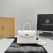 Okify Versace Medusa 95 Small Handbag In White 21 x 5 x 5.5 cm  - 1