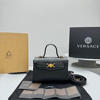 Okify Versace Medusa 95 Small Handbag In Black 21 x 5 x 5.5 cm 