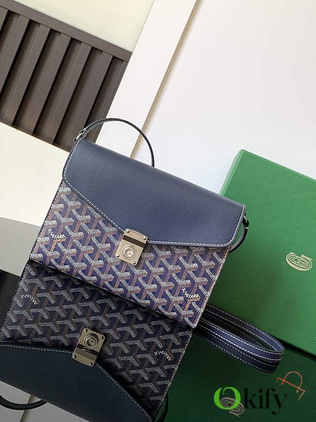 Okify Goyard Chypre handbag wallet in dark blue 21x4x16 cm - 1