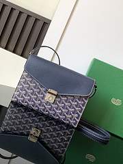 Okify Goyard Chypre handbag wallet in dark blue 21x4x16 cm - 1