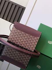 Okify Goyard Chypre handbag wallet in burgundy 21x4x16 cm - 3