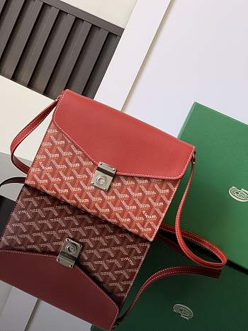 Okify Goyard Chypre handbag wallet in red 21x4x16 cm