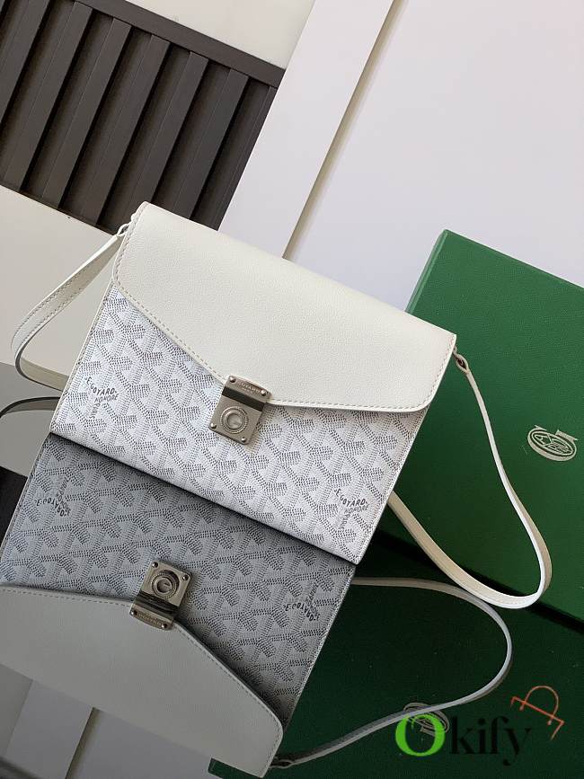 Okify Goyard Chypre handbag wallet in white 21x4x16 cm - 1