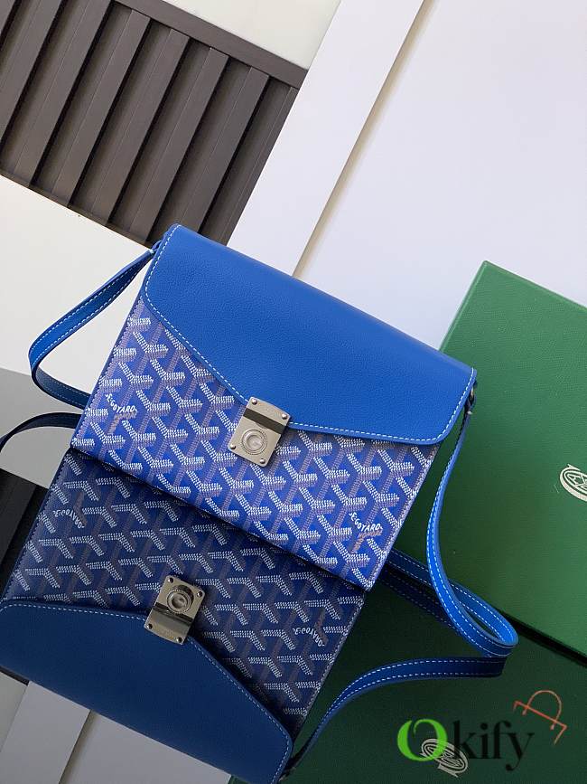 Okify Goyard Chypre handbag wallet in blue 21x4x16 cm - 1