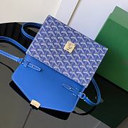 Okify Goyard Chypre handbag wallet in blue 21x4x16 cm - 3