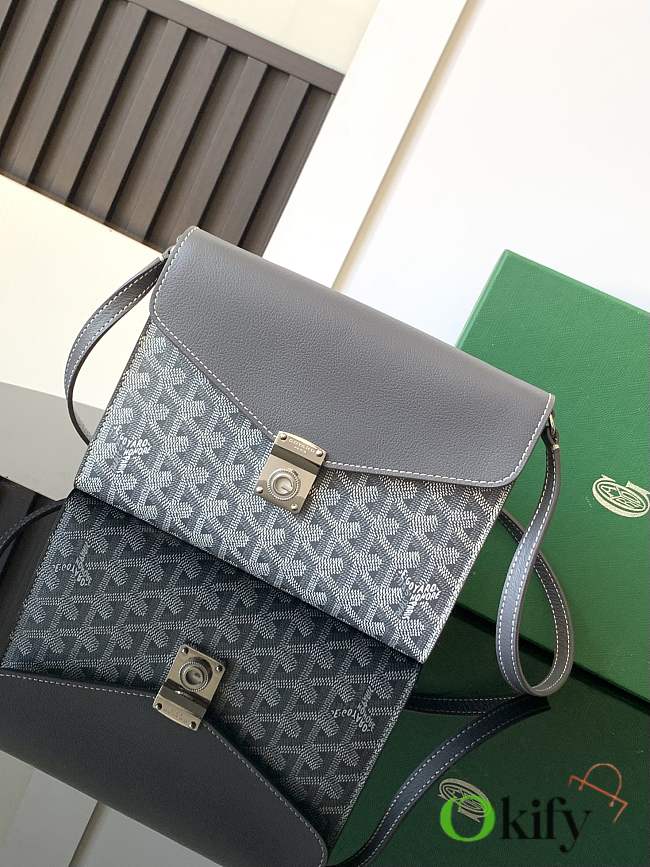 Okify Goyard Chypre handbag wallet in grey/gray 21x4x16 cm - 1