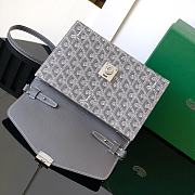 Okify Goyard Chypre handbag wallet in grey/gray 21x4x16 cm - 2