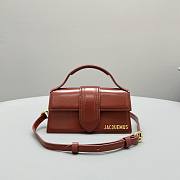 Okify Jacquemus Small Le Grand Bambino In Burgundy 18x6x7cm - 1