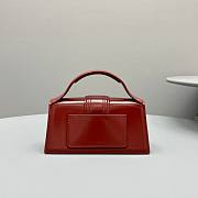 Okify Jacquemus Small Le Grand Bambino In Burgundy 18x6x7cm - 3