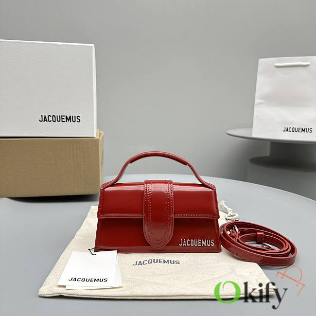 Okify Jacquemus Small Le Grand Bambino In Red 18x6x7cm - 1