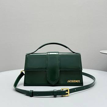 Okify Jacquemus Large Le Grand Bambino In Green 24x13x7cm