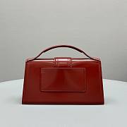 Okify Jacquemus Large Le Grand Bambino In Burgundy 24x13x7cm - 4