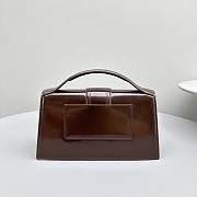 Okify Jacquemus Large Le Grand Bambino In Dark Brown 24x13x7cm - 4