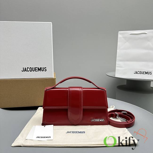 Okify Jacquemus Large Le Grand Bambino In Red 24x13x7cm - 1