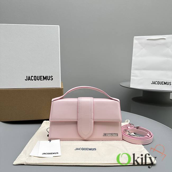 Okify Jacquemus Large Le Grand Bambino In Pink 24x13x7cm - 1