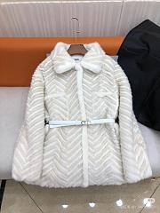 Okify Fendi White Mink Jacket  - 1