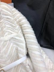 Okify Fendi White Mink Jacket  - 4