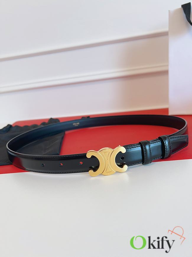 Okify Celine Black Belt 2.5 cm - 1