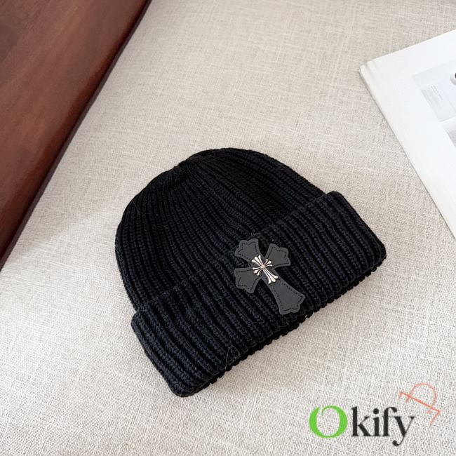 Okify Chrome Hearts Black Beanie Hat 17814 - 1