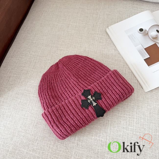 Okify Chrome Hearts Pink Beanie Hat 17815 - 1