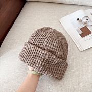 Okify Chrome Hearts Light Brown Beanie Hat 17816 - 2