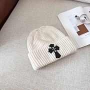 Okify Chrome Hearts White Beanie Hat 17817 - 2