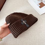 Okify Chrome Hearts Dark Brown Beanie Hat 17818 - 4