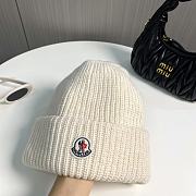 Okify Moncler White Beanie Hat 17822 - 4