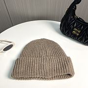 Okify Moncler Light Brown Beanie Hat 17823 - 3