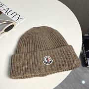 Okify Moncler Light Brown Beanie Hat 17823 - 1