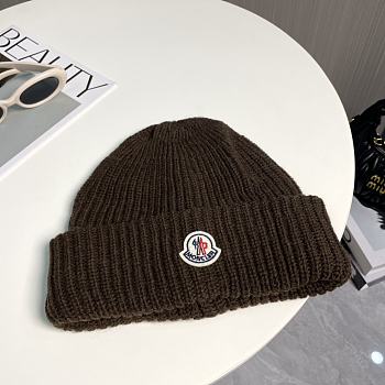 Okify Moncler Light Brown Beanie Hat 17824