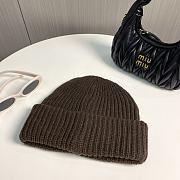 Okify Moncler Light Brown Beanie Hat 17824 - 4