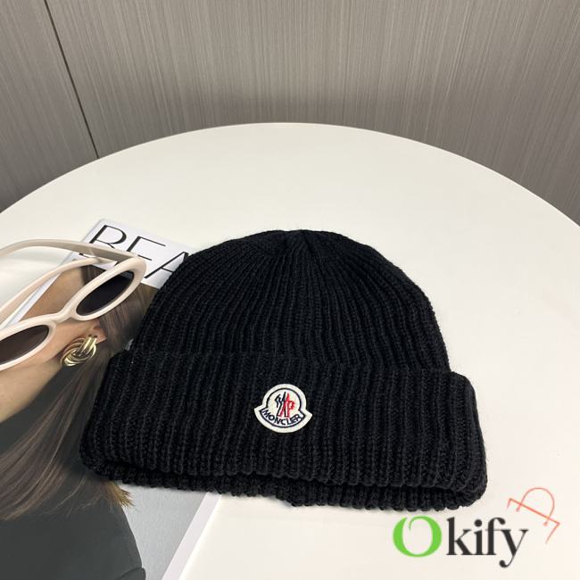 Okify Moncler Black Beanie Hat 17825 - 1