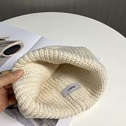 Okify Loewe White Beanie Hat 17832 - 2